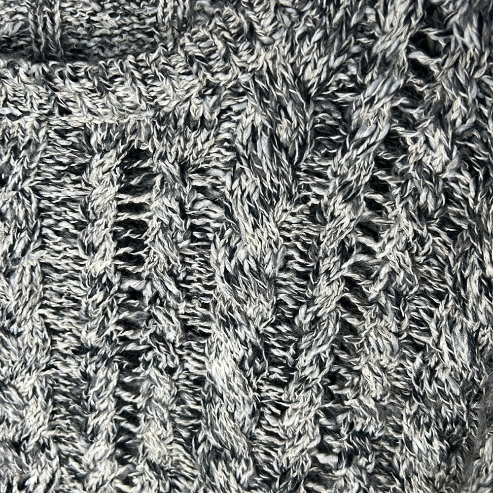 DENIM & SUPPLY RALPH LAUREN Gray and White Marled Open Knit Sweater Size XL - Picture 5 of 15